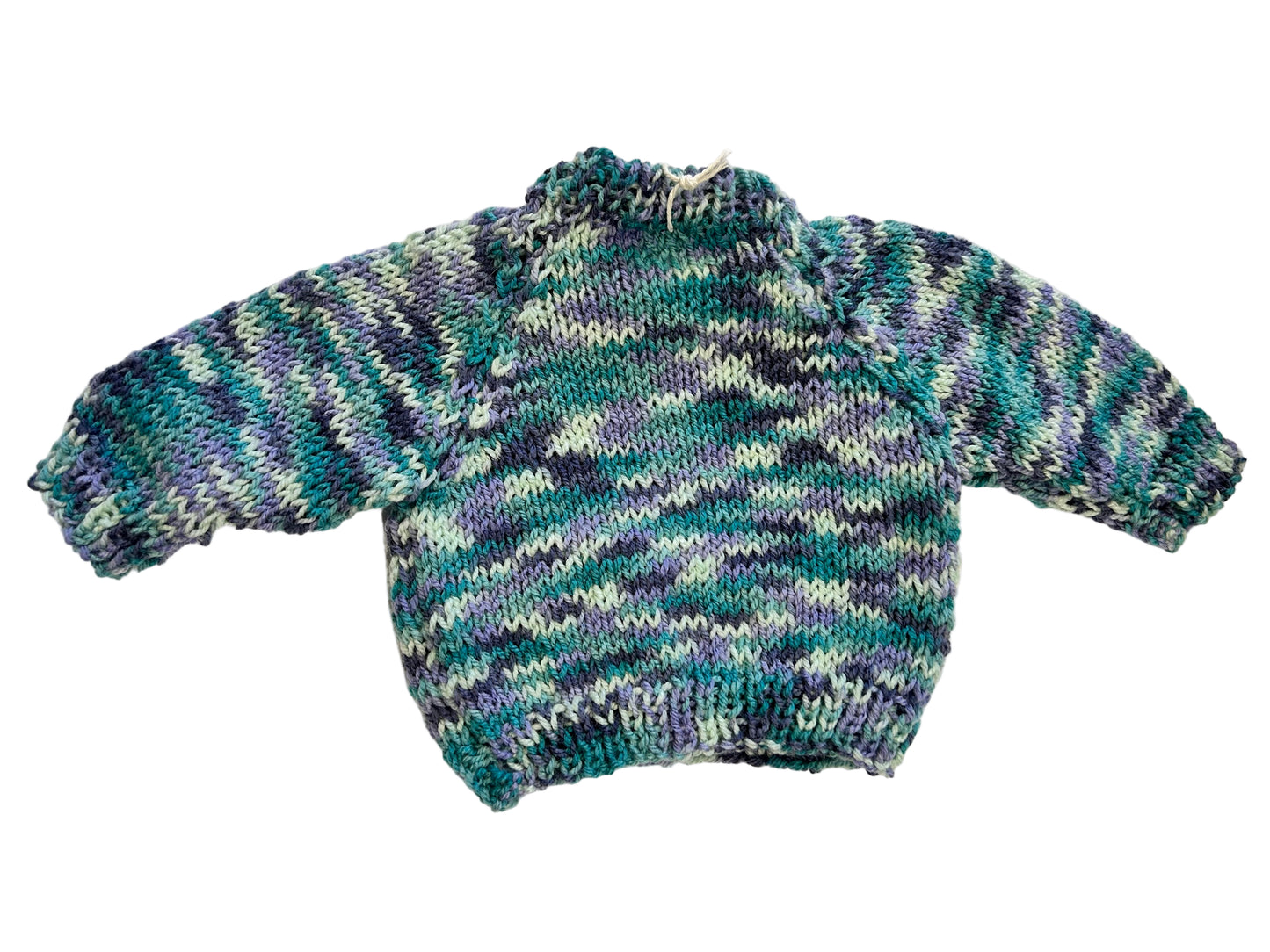 OCEAN WAVE COLOUR JUMBLE JUMPER WITH SHEEP- 6-9 MONTHS