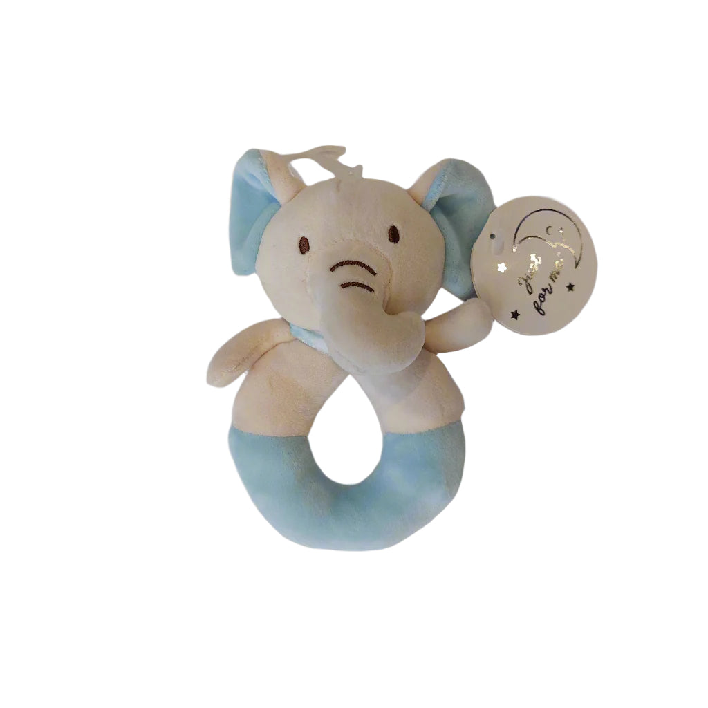 ELEPHANT RATTLE CIRCLE - 3 COLOURS