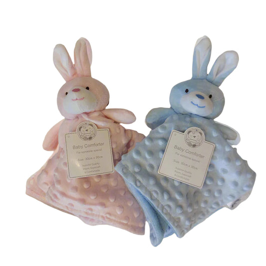 BUNNY RABBIT COMFORTER - BABY BLUE