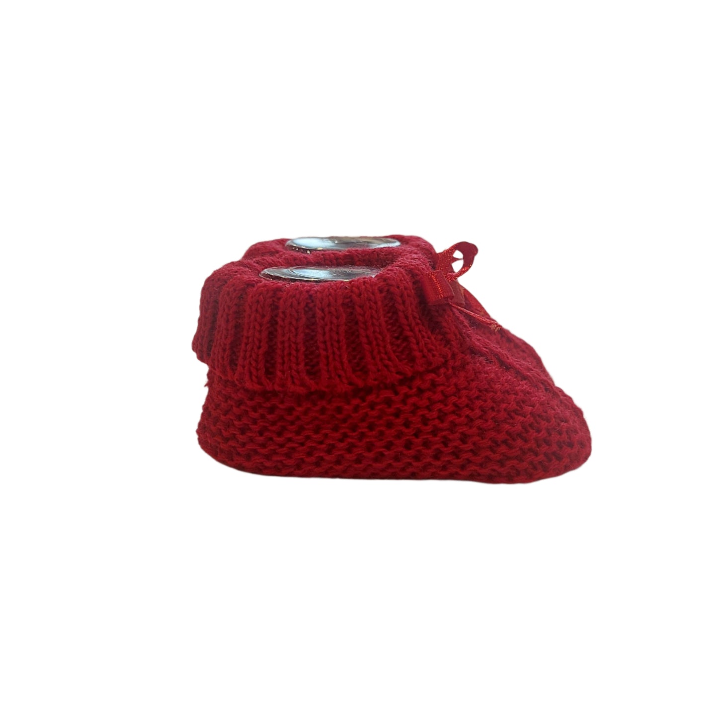 KNITTED BOOTIES WITH BOW - 4 COLOURS