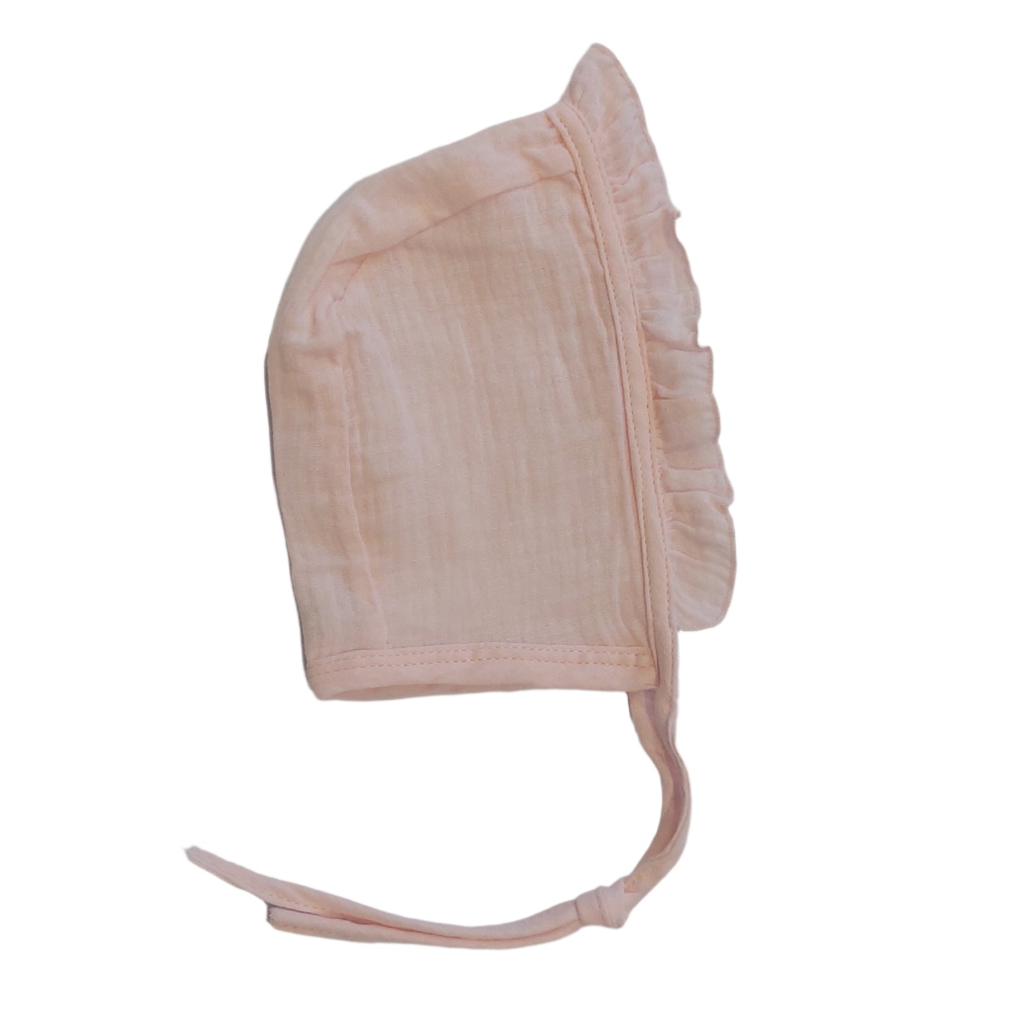 PINK FRILL COTTON ROMPER & BONNET SET - VINTAGE-INSPIRED BABY OUTFIT