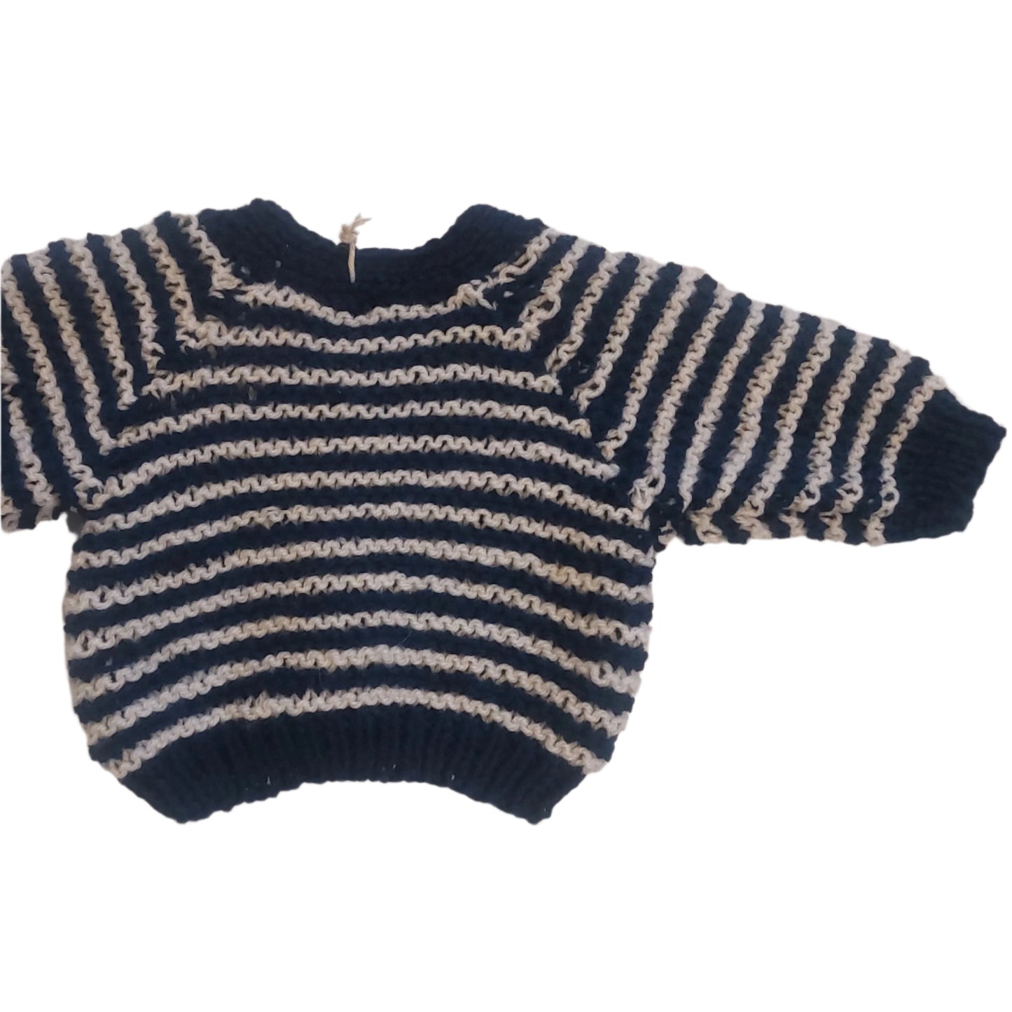 KNITTED STRIPE CARDIGAN - 3 COLOURS 6-12 MONTHS