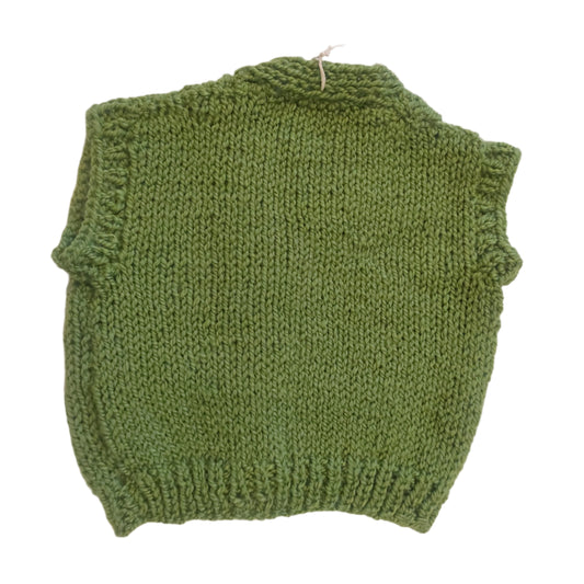 SHEEP VEST - GRASS GREEN 2-3 YEARS