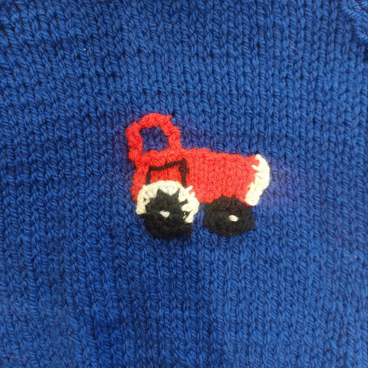 TRACTOR JUMPER - BLUE 1-2 YEARS