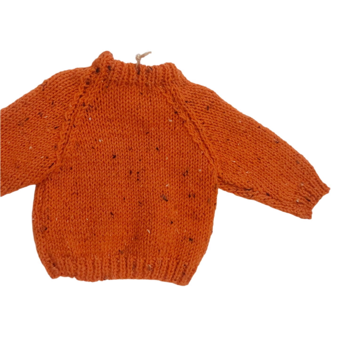 SHEEP JUMPER - SPECKLED ORANGE 1-2 YEARS