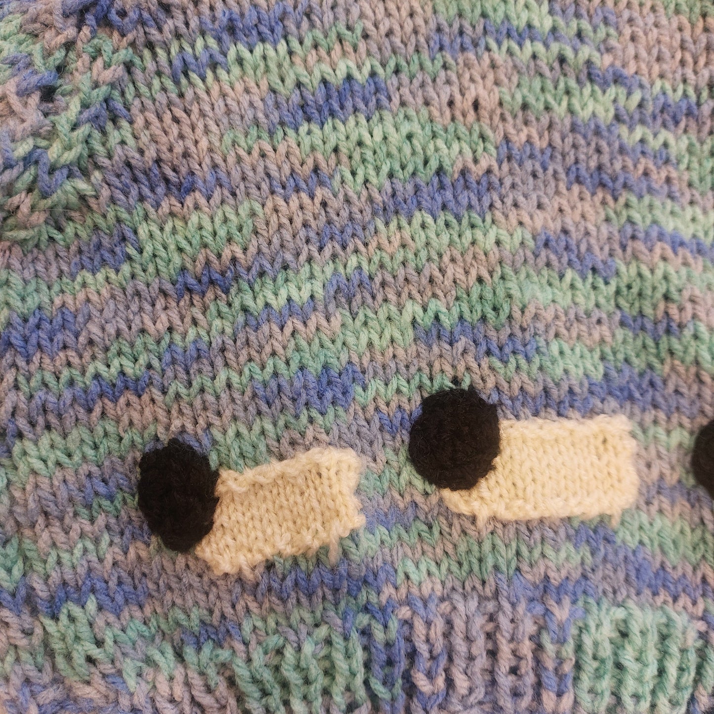 SHEEP JUMPER - OCEAN WAVE BLUE 1-2 YEARS