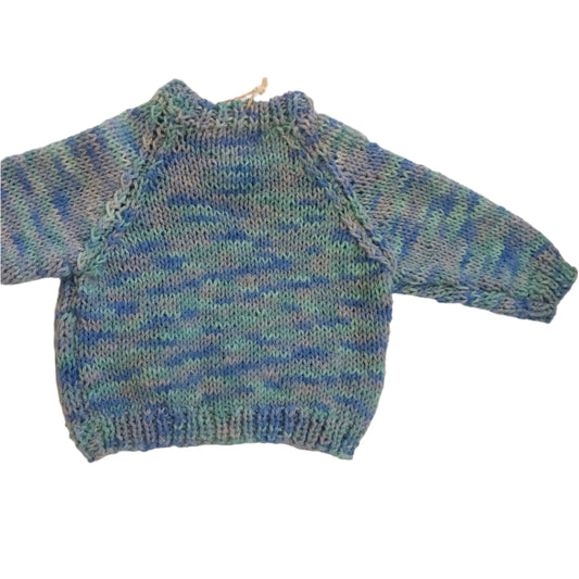 SHEEP JUMPER - OCEAN WAVE BLUE 1-2 YEARS