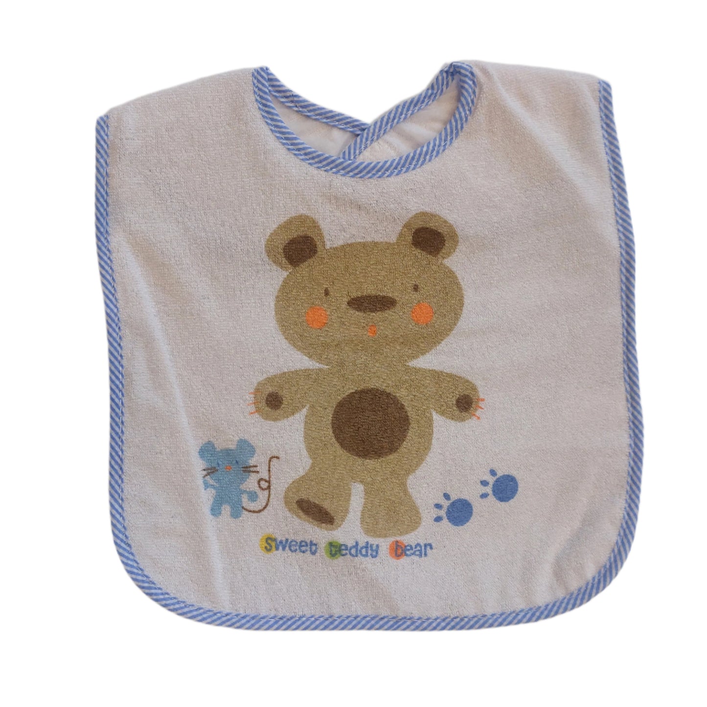 BABY VELCRO BIB - 3 COLOURS
