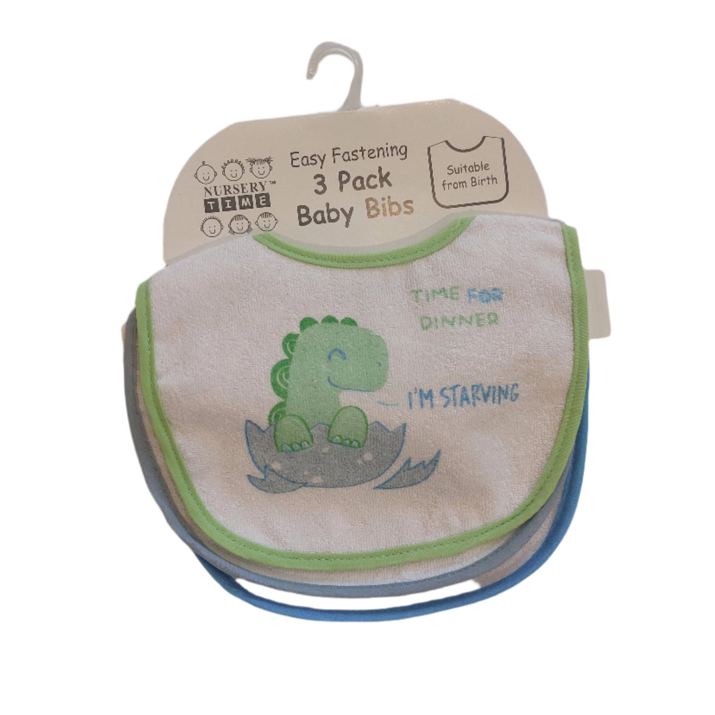 3 PACK MEAL BIBS WITH PEVA BACK