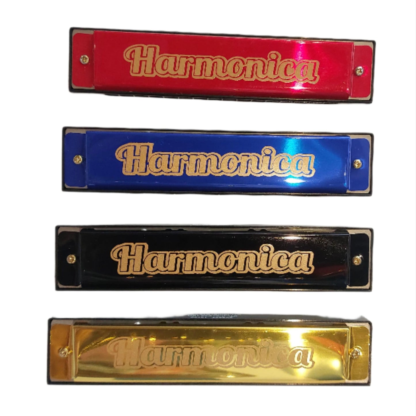 RETRO METAL HARMONICA - 4 COLOURS