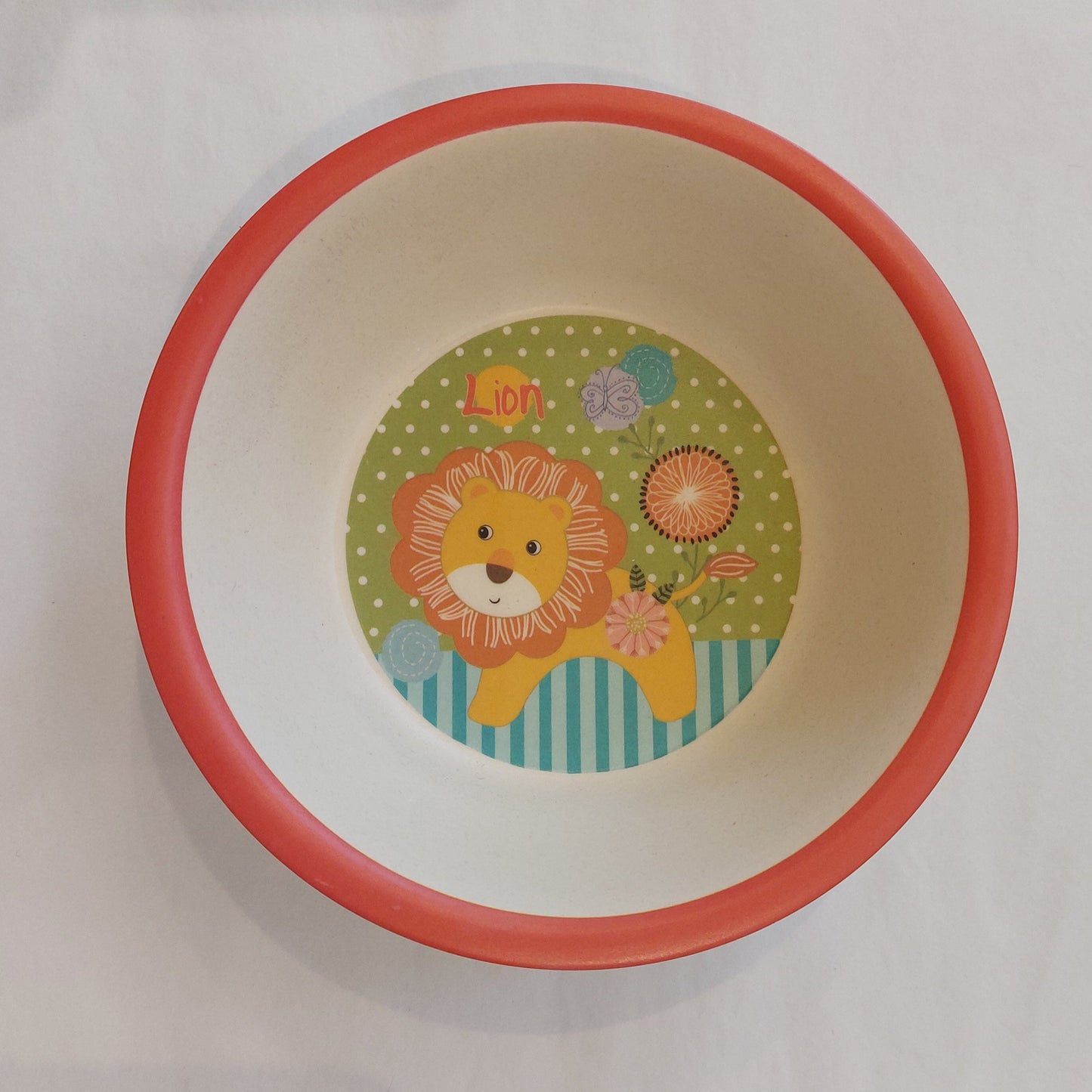 5 PIECES BAMBOO FIBRE MEAL SET - LION