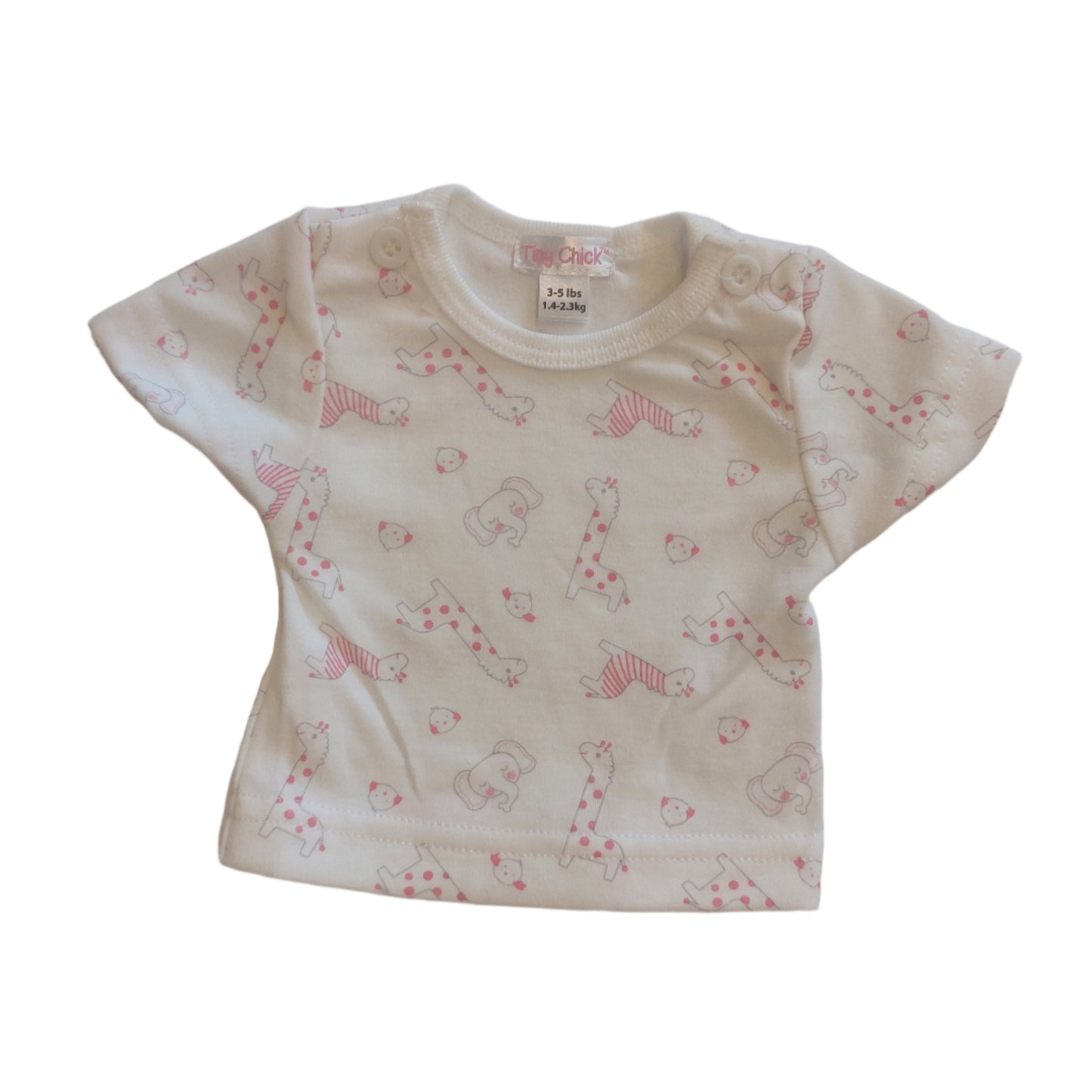 PINK PREMATURE BABY ROMPER 2 PIECE SET