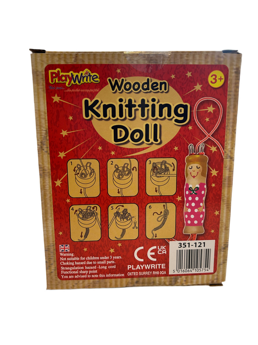 WOODEN KNITTING DOLL