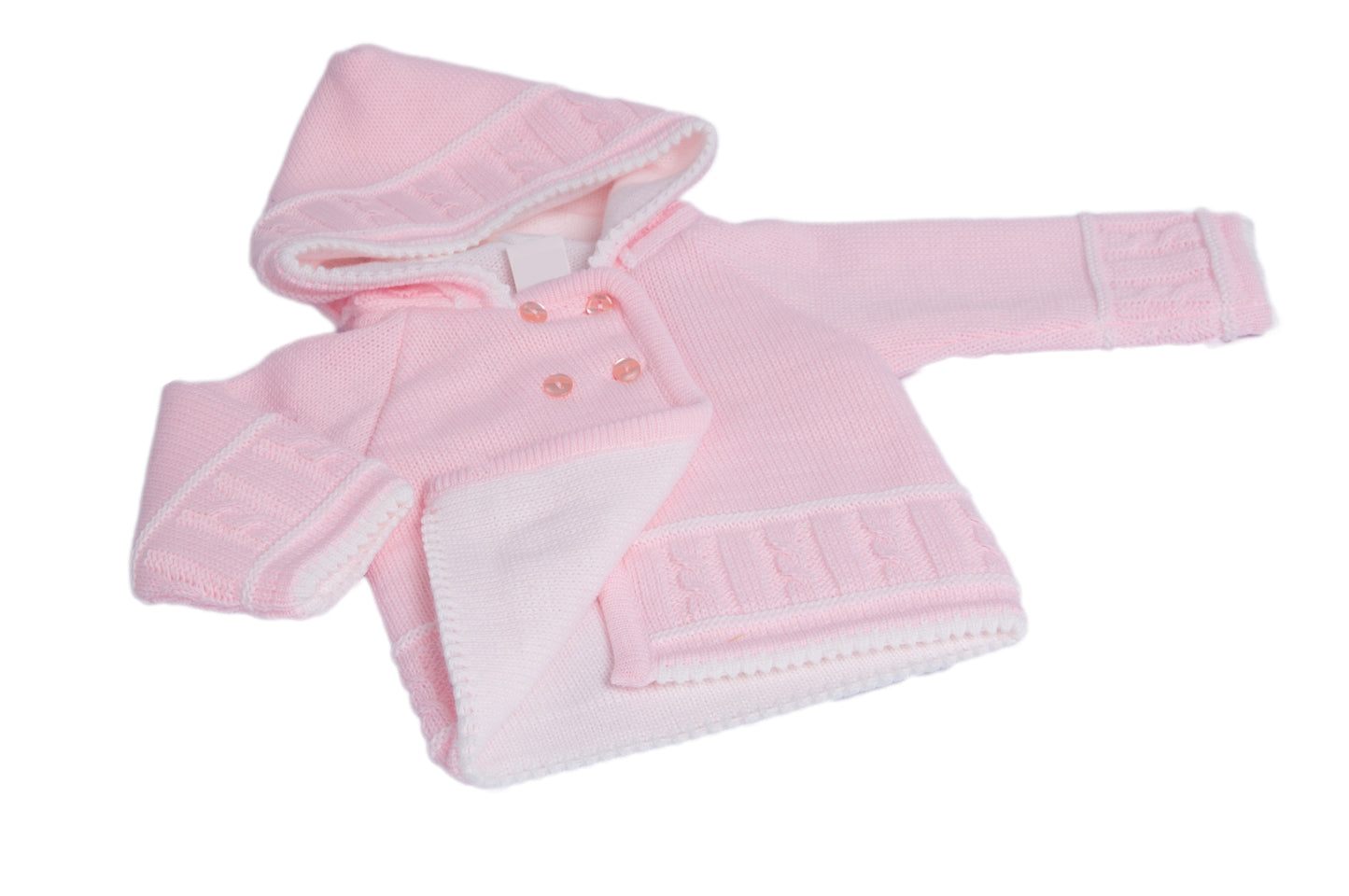 SOFT KNITTED BABY JACKET - BUTTON-FRONT KNITWEAR FOR NEWBORNS TO 12 MONTHS