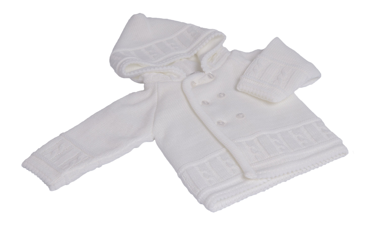 SOFT KNITTED BABY JACKET - BUTTON-FRONT KNITWEAR FOR NEWBORNS TO 12 MONTHS