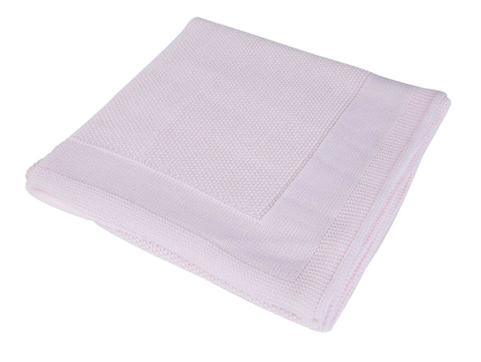 FINE KNIT RECEIVING SHAWL - 5 COLOURS – 30″–40″ SOFT ACRYLIC BABY WRAP, 5 COLOURS