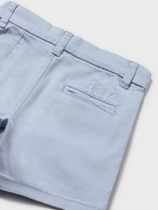 Light blue shorts. BABY BOY BASIC BLUE SUMMER CHINO SHORTS | MAYORAL