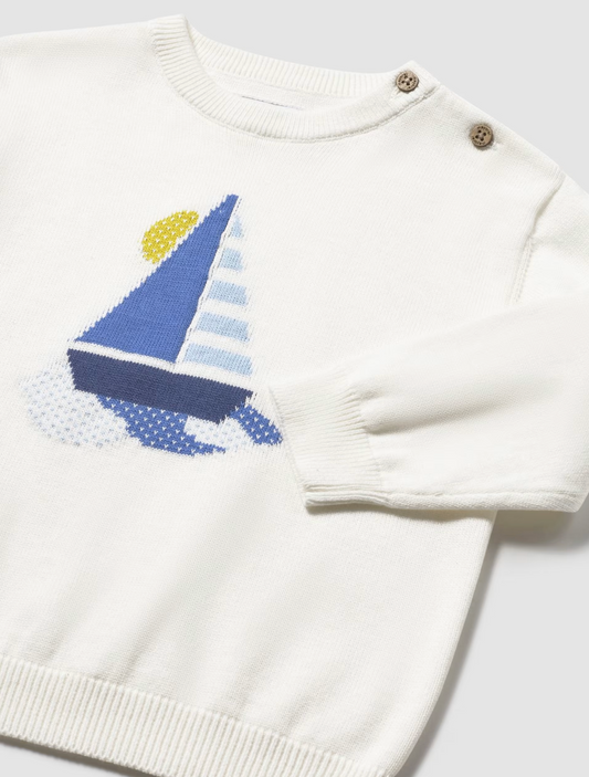 CHILDREN'S JUMPER WITH SAILING BOAT | MAYORAL