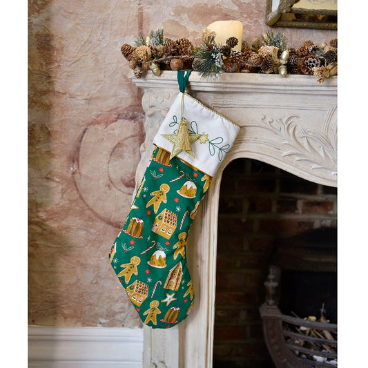 GINGERBREAD CHRISTMAS STOCKING