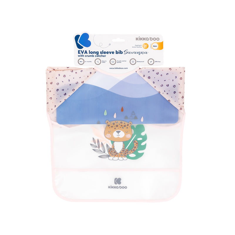 LONG SLEEVE BIB WITH CATCHER - 2 COLOURS