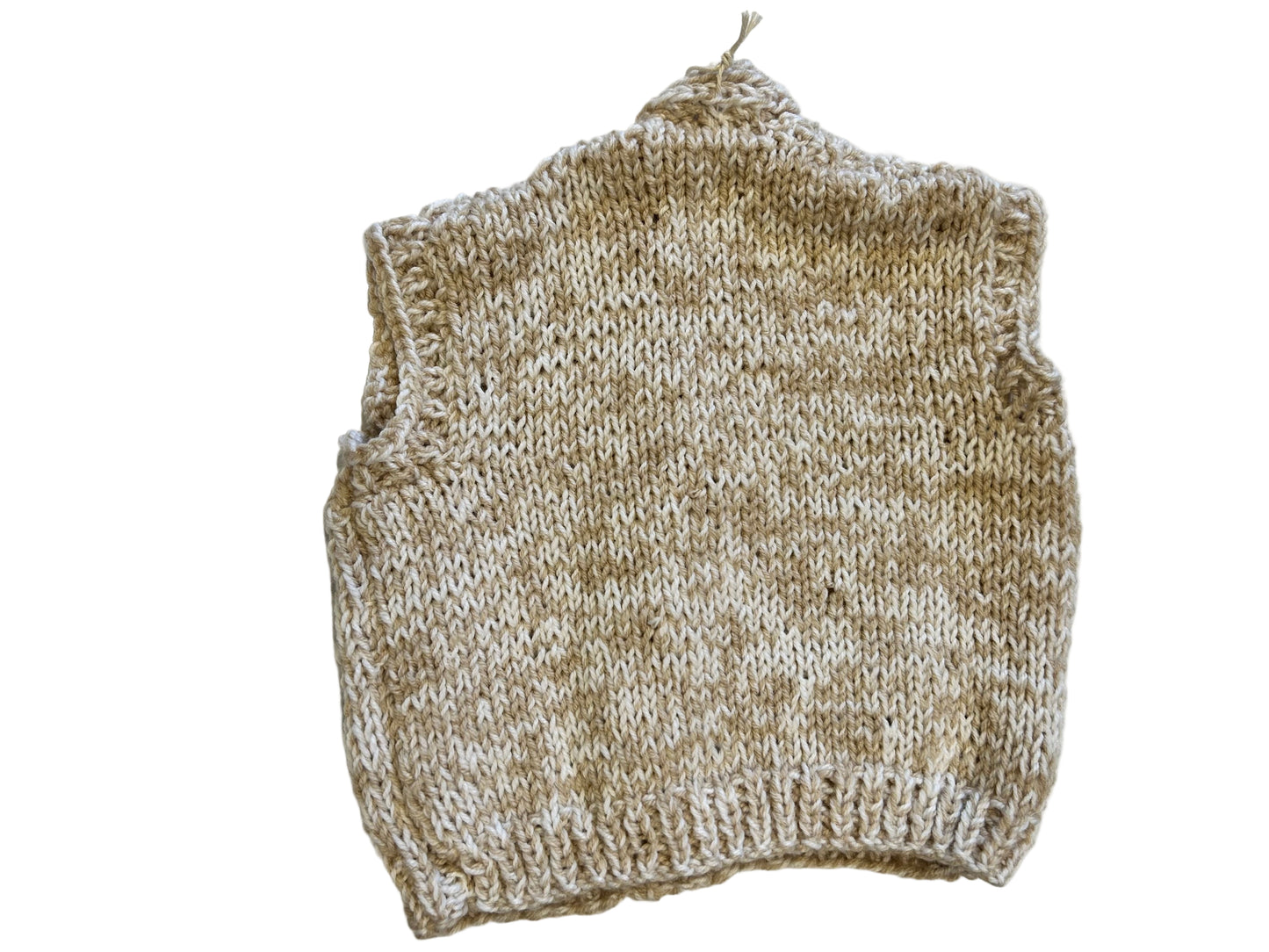 TAUPE SHEEP GILET - 2-3 YEARS