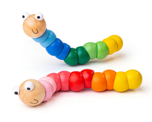 WIGGLY WORMS - 2 COLOURS