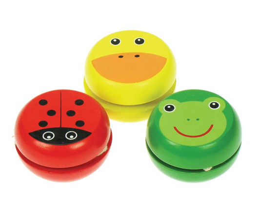 ANIMAL WOODEN YO-YO - 3 COLOURS
