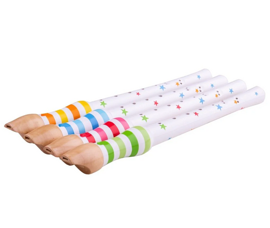 WOODEN RECORDER - 4 COLOURS