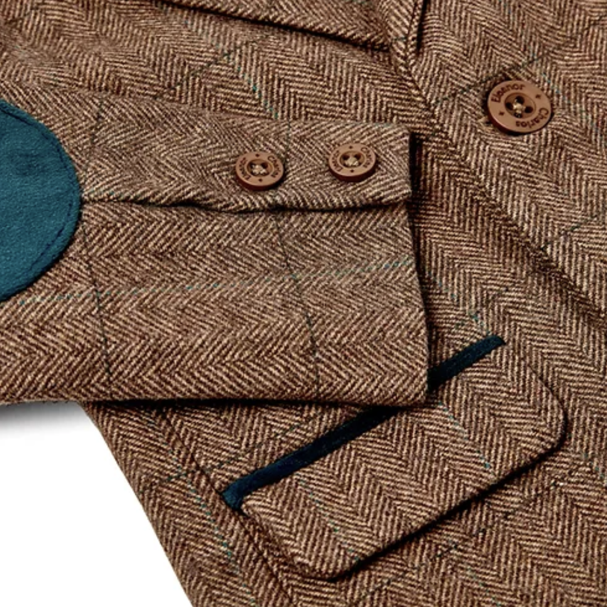 MOLONEY TWEED JACKET WITH VELVET COLLAR