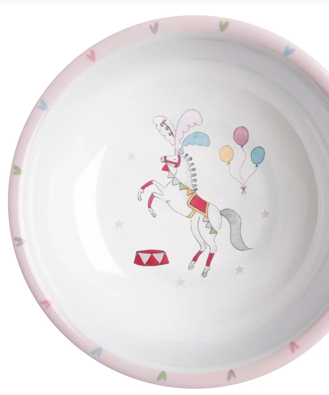 FAIRGROUND PONIES CHILDREN'S MELAMINE BOWL