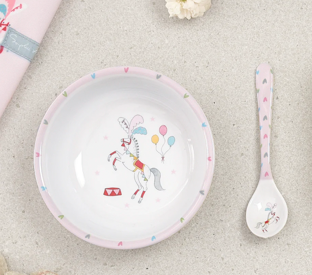FAIRGROUND PONIES CHILDREN'S MELAMINE BABY SPOON