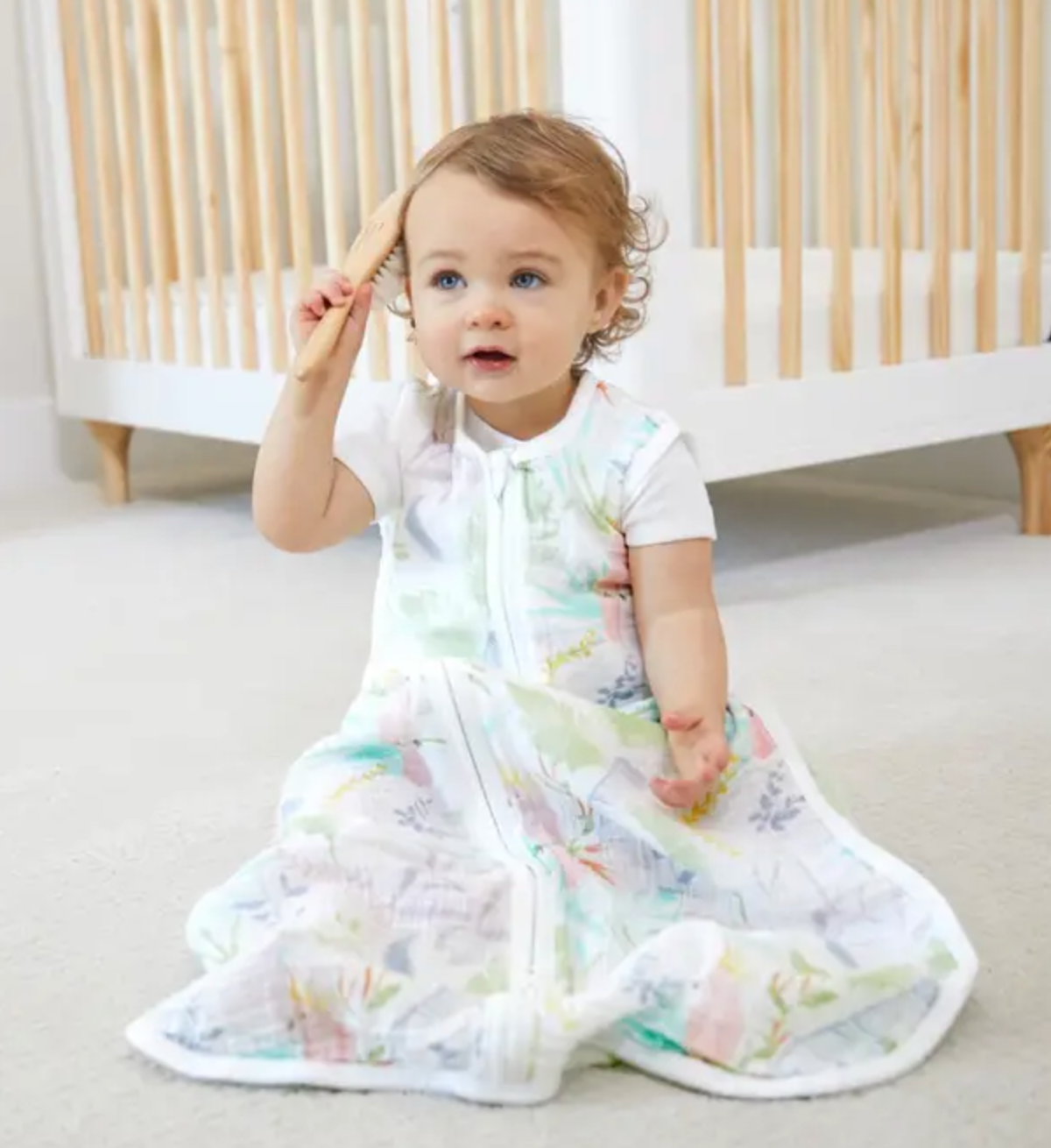 AIDEN + ANAIS COTTON ESSENTIAL SLEEPING BAG 1.0 TOG - TROPICALIA