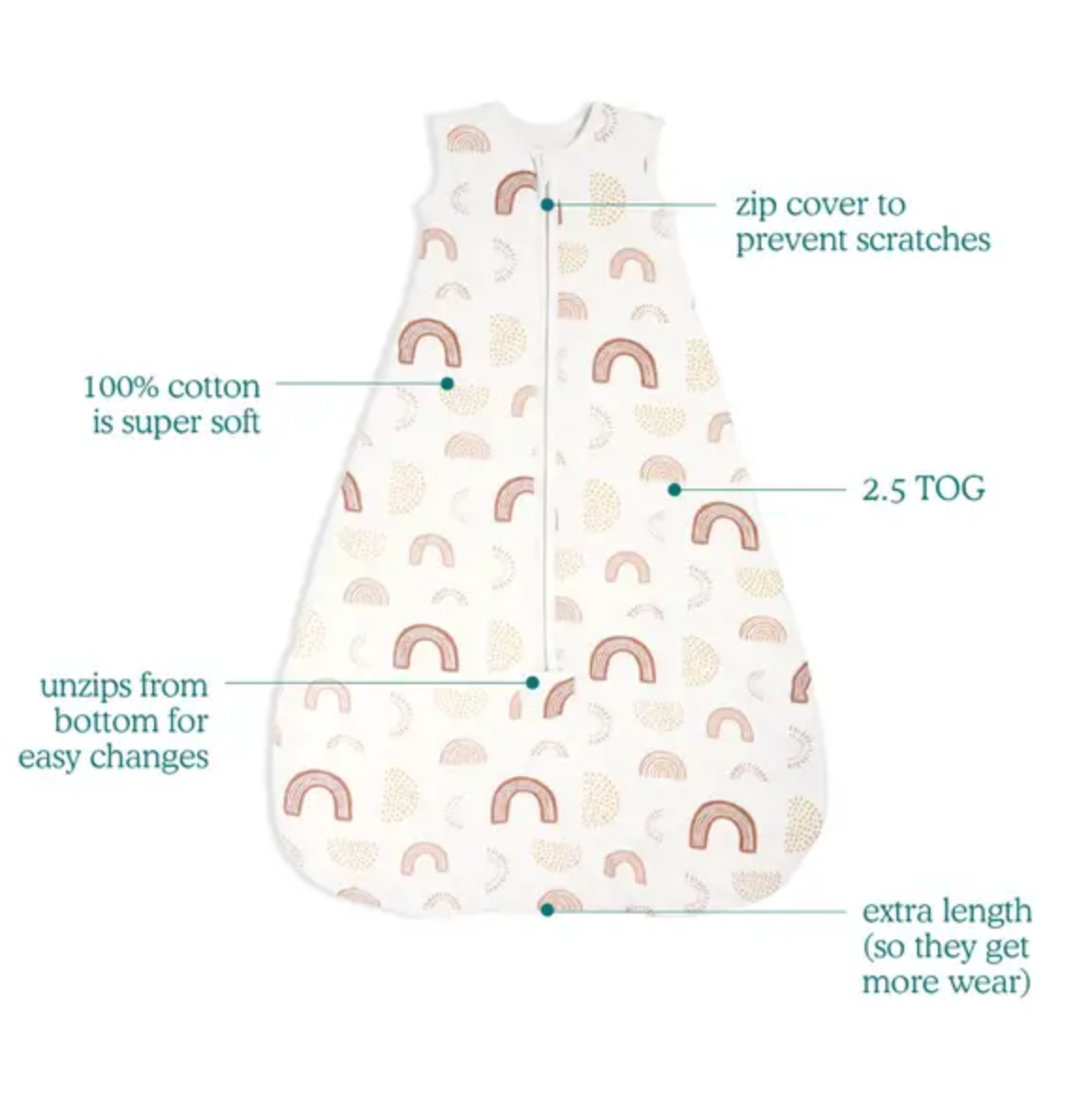 AIDEN + ANAIS WINTER SLEEPING BAG 2.5 TOG - KEEP RISING