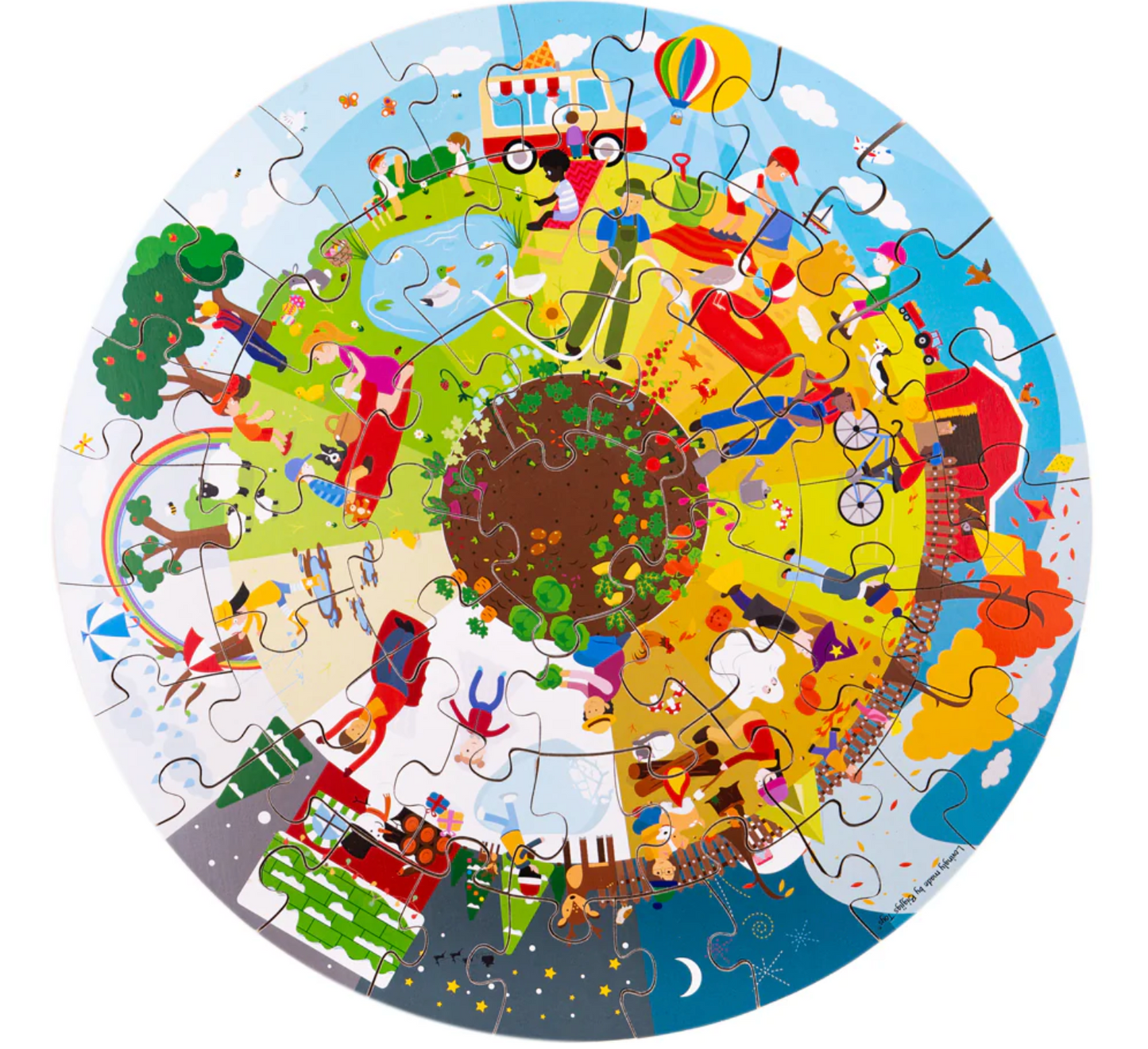 SEASONAL CIRCULAR FLOOR PUZZLE