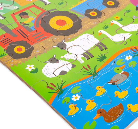 FARMYARD FLOOR PUZZLE (48 PIECES)