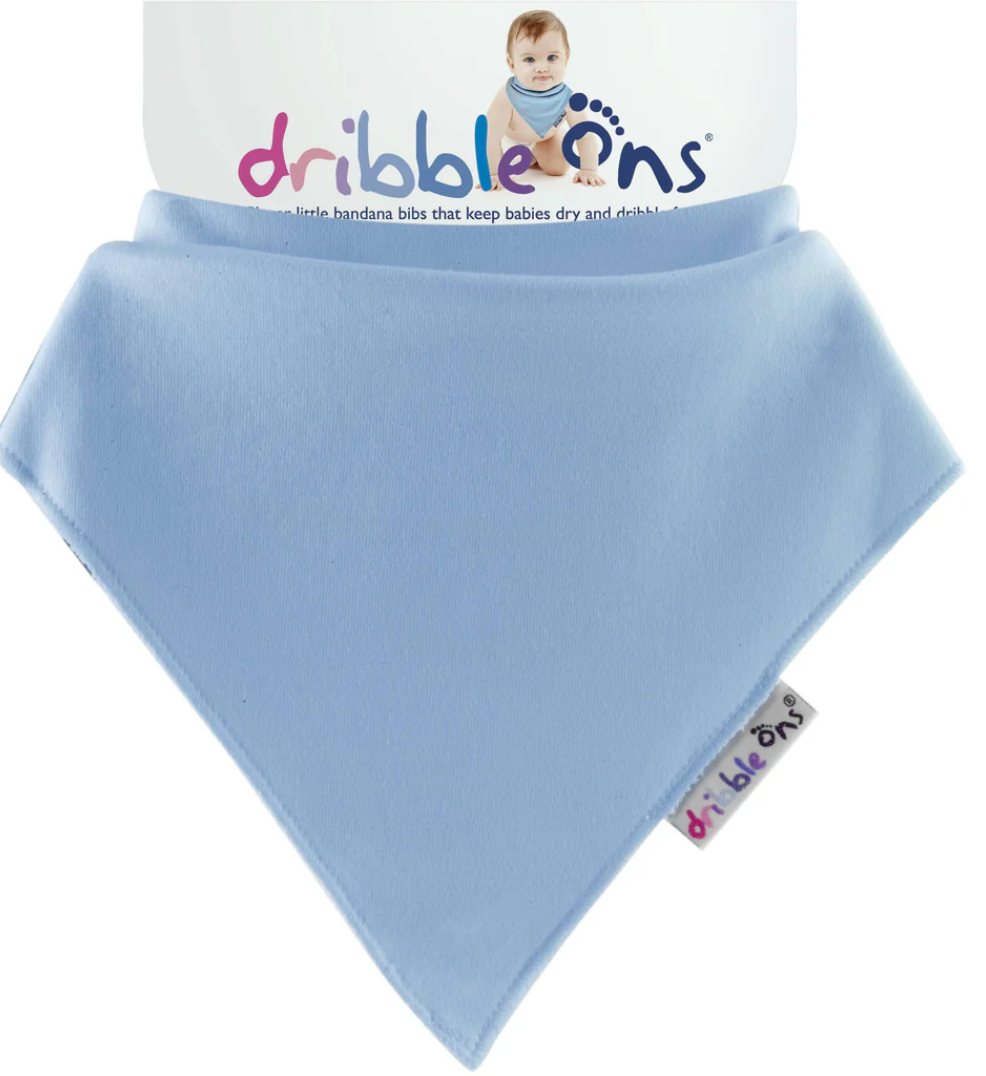 DRIBBLE ONS BIB - BABY BLUE