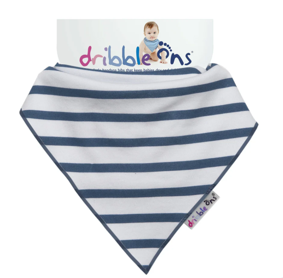 DRIBBLE ONS BIB - NAUTICAL STRIPE