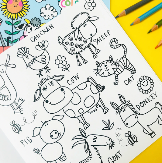 RACHEL ELLEN ON THE FARM COLOURING BOOK