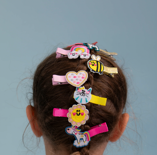 RACHEL ELLEN HAIR CLIPS - HEARTS