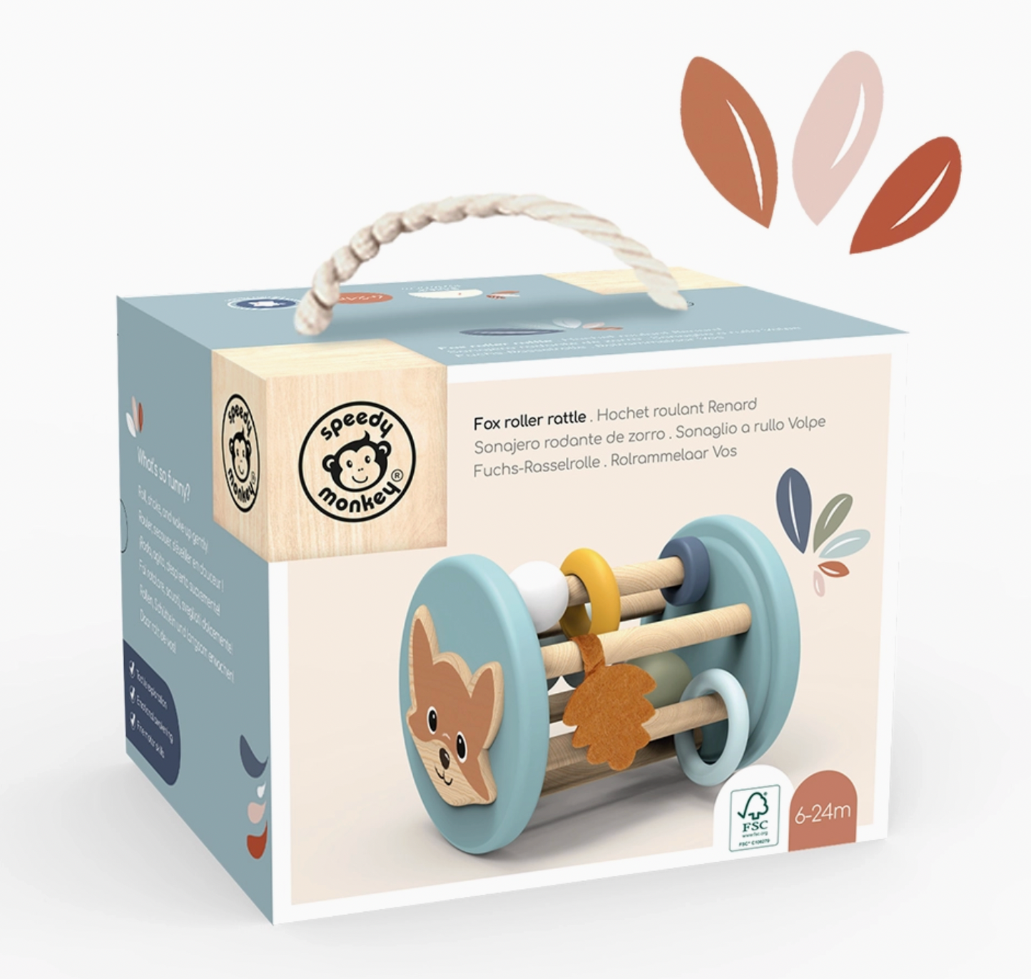 SPEEDY MONKEY BIG ROLLER RATTLE