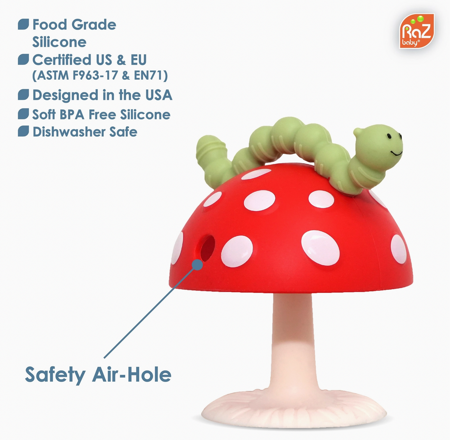 CHOMPY MUSHROOM GRIP TEETHER