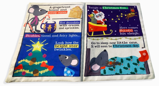 NURSERY TIMES CRINKLY NEWSPAPER - CHRISTMAS MICE