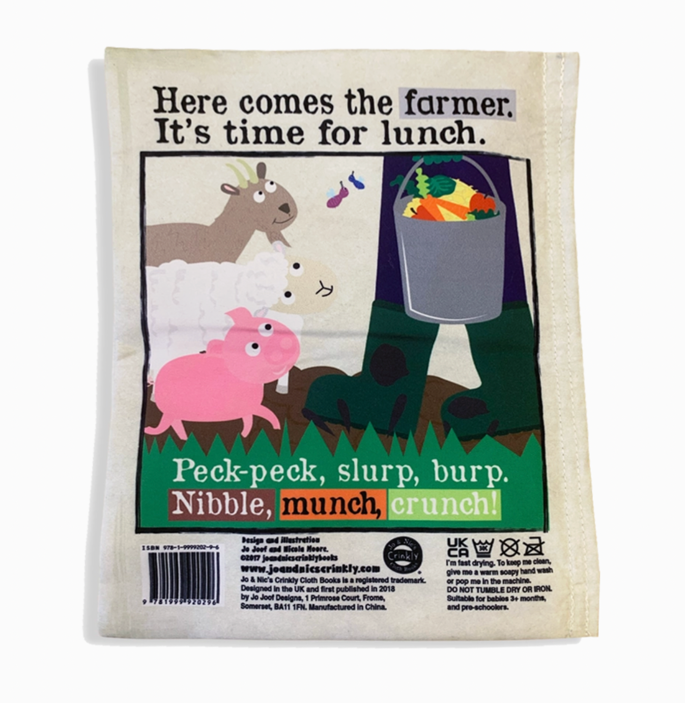 NURSERY TIMES CRINKLY NEWSPAPER - FARM ANIMALS