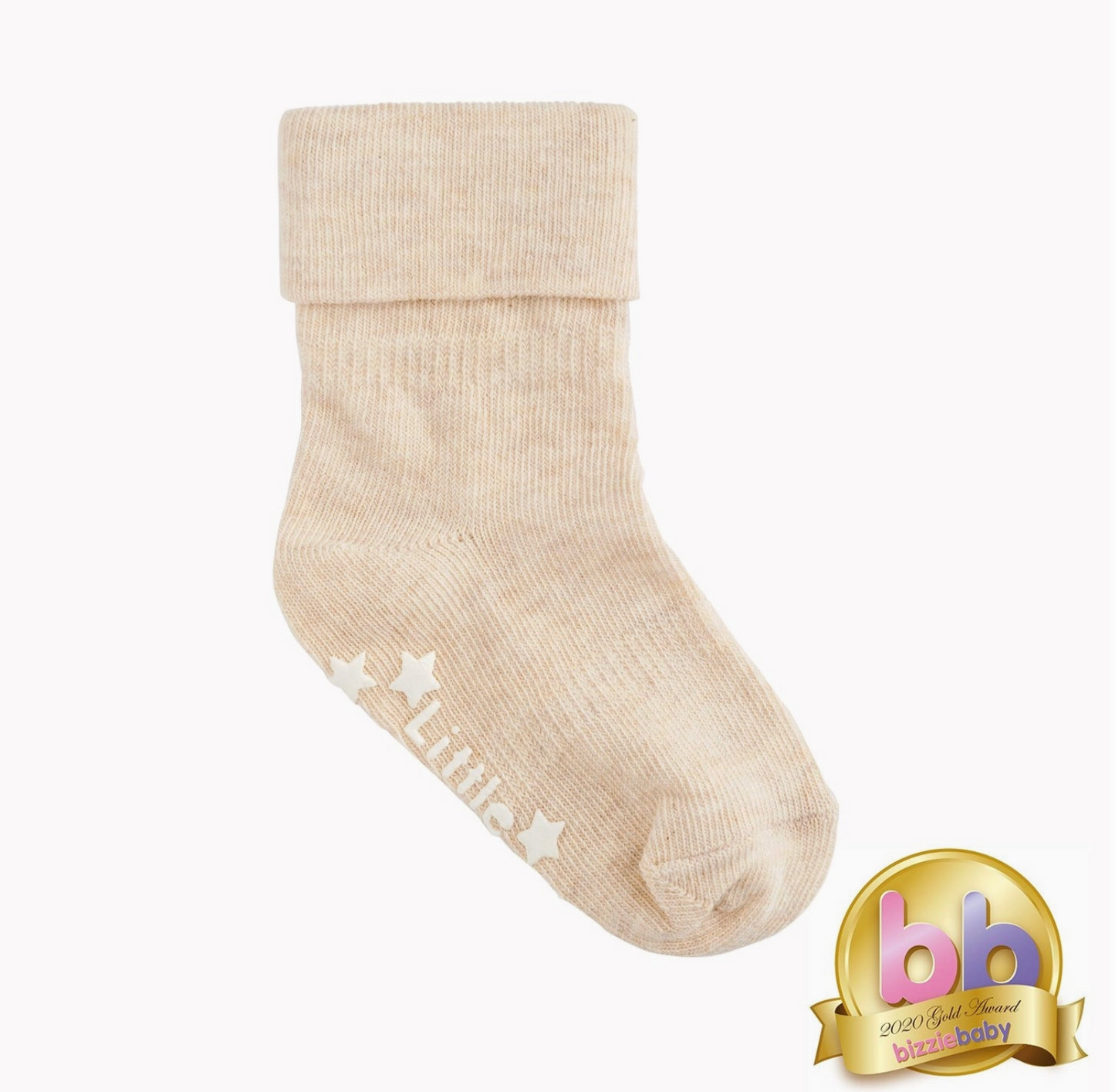 NON-SLIP STAY ON SOCKS - OATMEAL