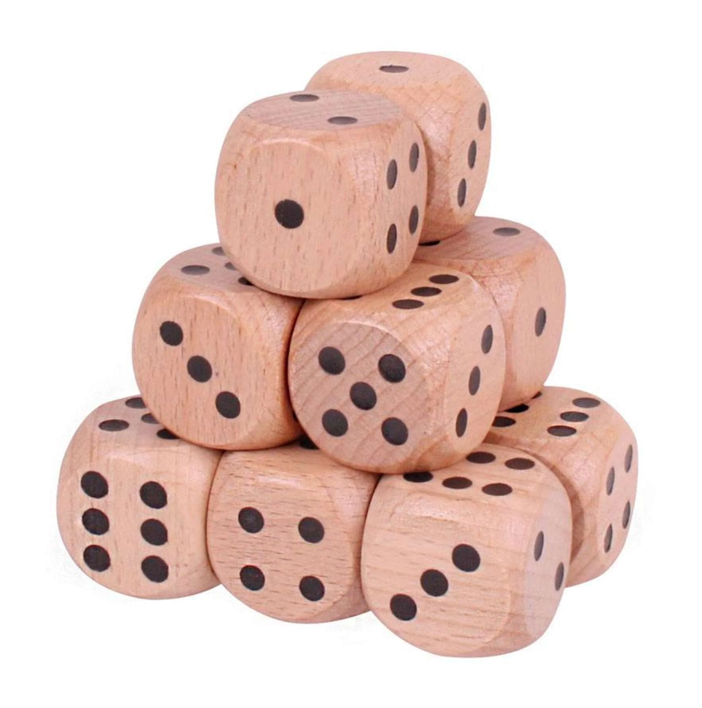 NATURAL GIANT WOODEN DICE