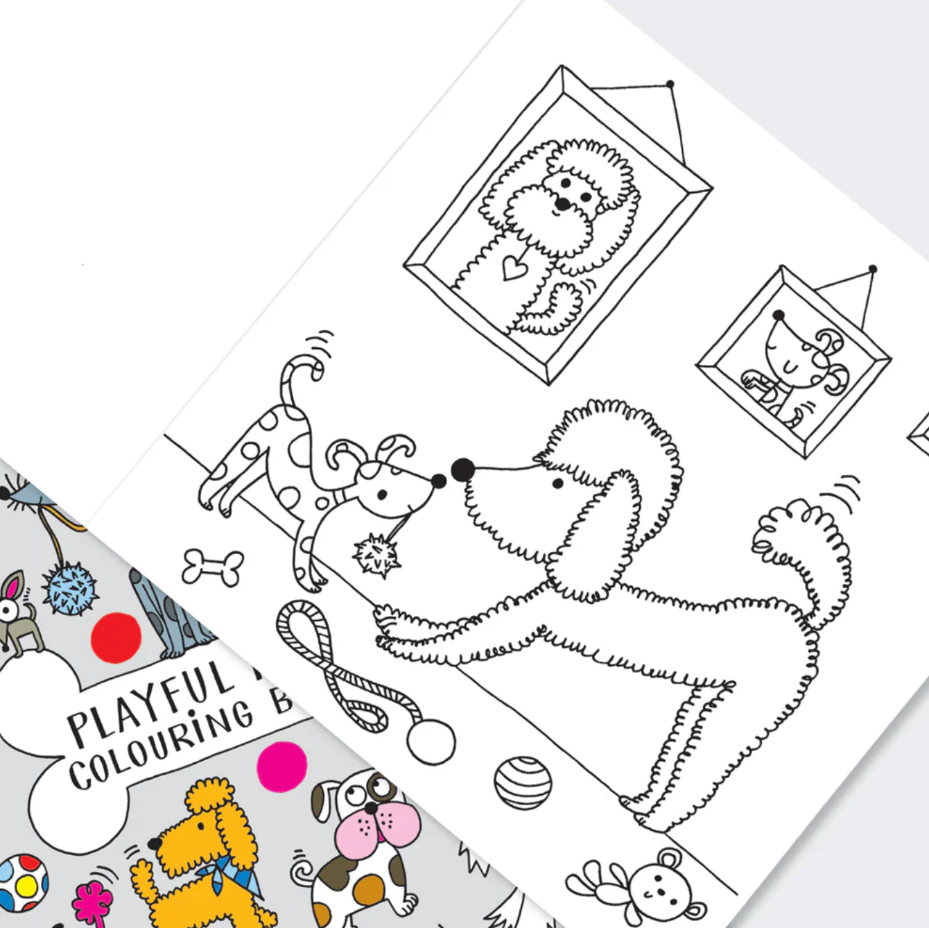PLAYFUL PUPS COLOURING BOOK | RACHEL ELLEN