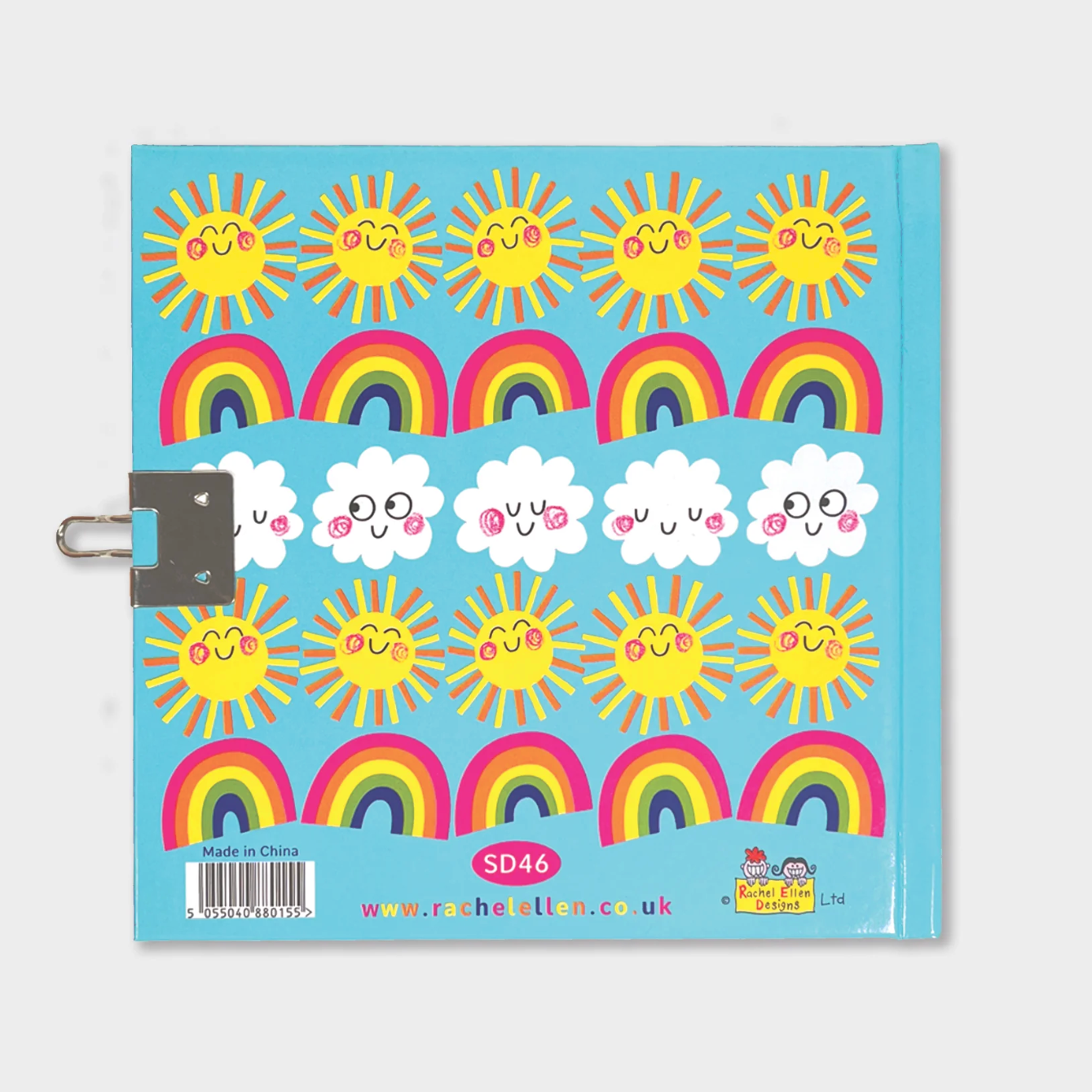 LOACKABLE SECRET DIARY - 'TODAY LOOKS BEAUTIFUL' SUNS & RAINBOWS | RACHEL ELLEN