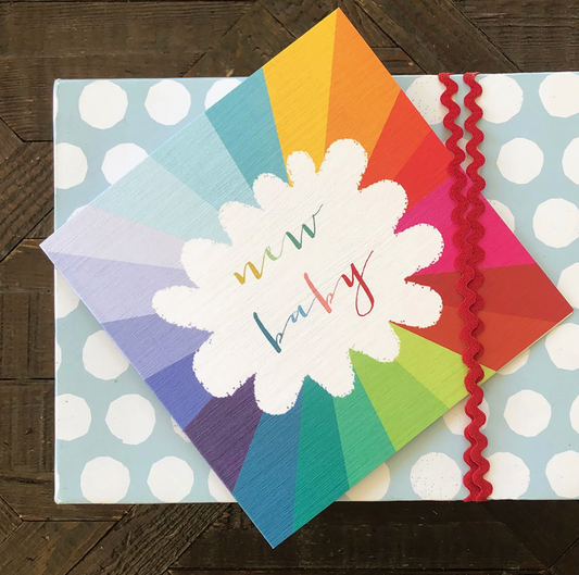 COLOURFUL NEW BABY CARD | KALI STILEMAN