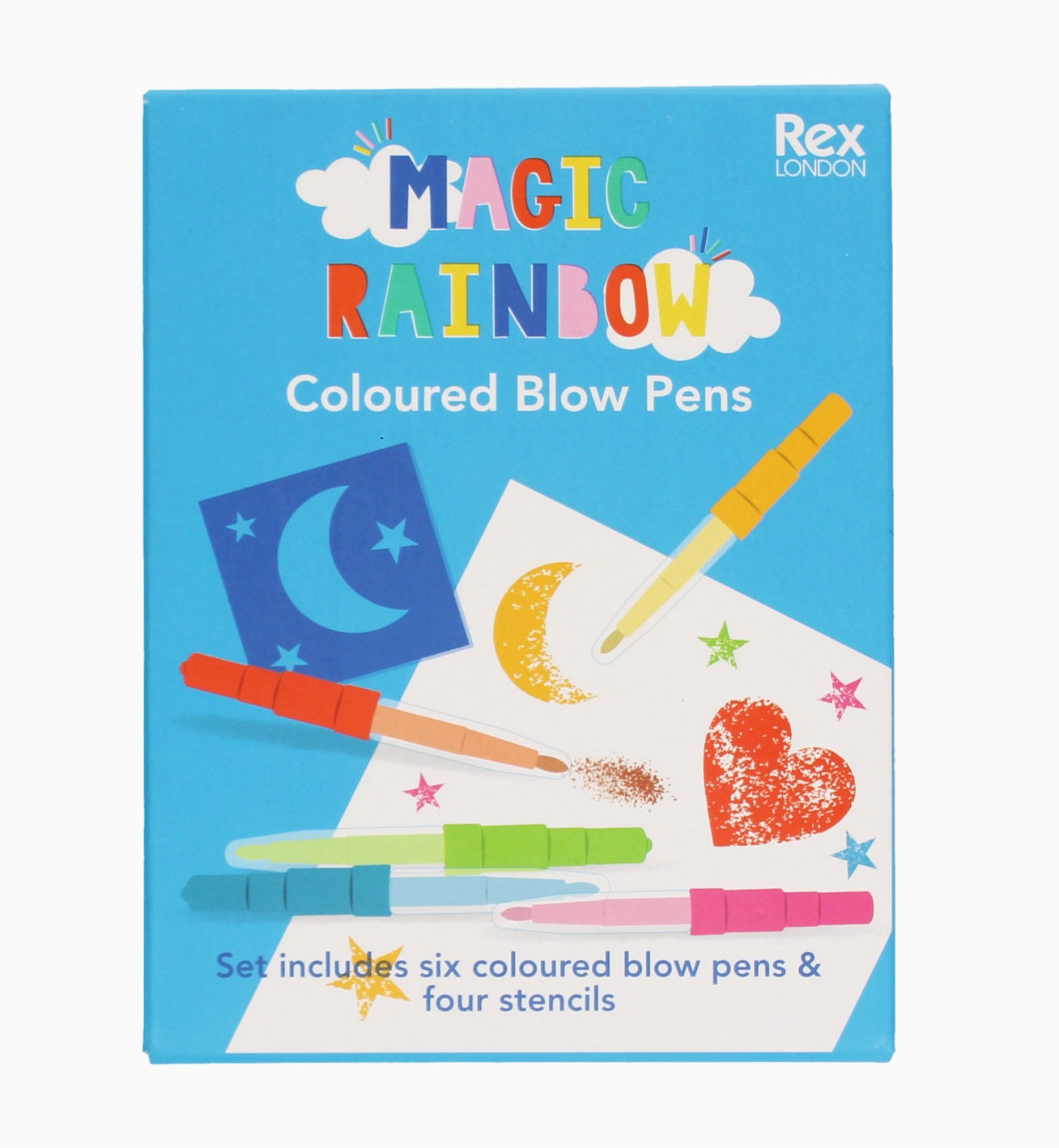 MAGIC RAINBOW COLOURED BLOW PENS | REX LONDON