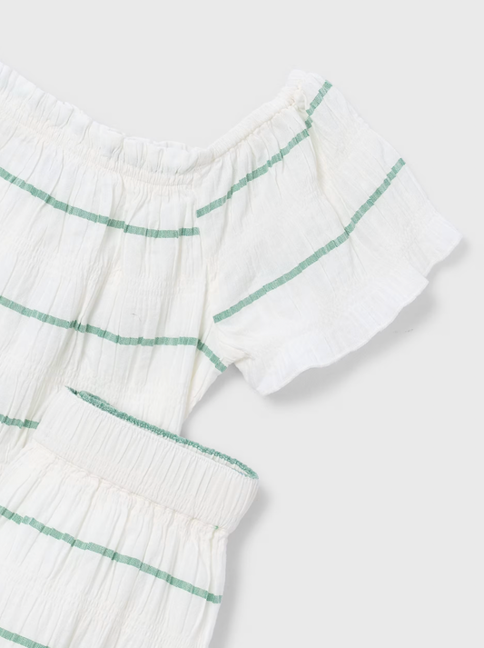 GIRLS STRIPE WIDE-LEG TROUSER & TOP OUTFIT | MAYORAL